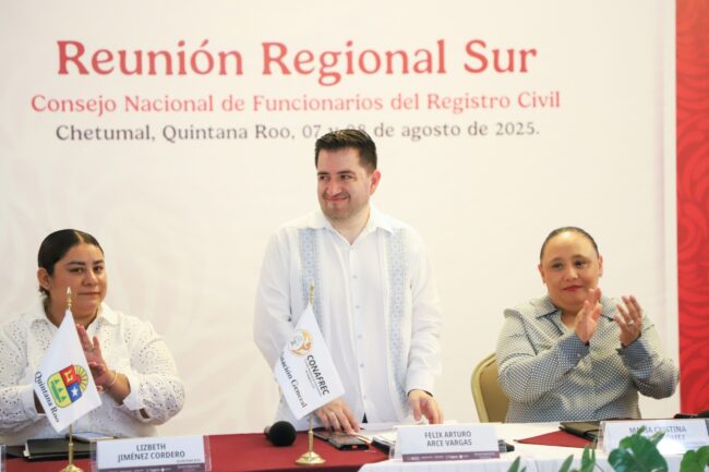 La campaña del Registro Biométrico avanza con apoyo de la SEGOB y el Consejo Nacional del Registro Civil en la Reunión Regional Sur