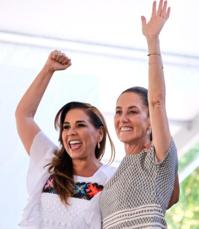 Claudia Sheinbaum y Mara Lezama