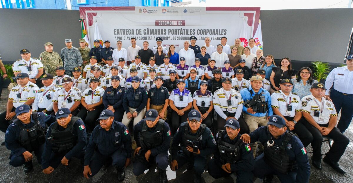 Cámaras corporales refuerzan seguridad y transparencia policia