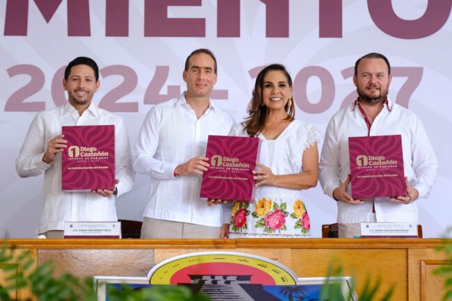 Diego Castañón rinde su primer Informe de Gobierno de Tulum