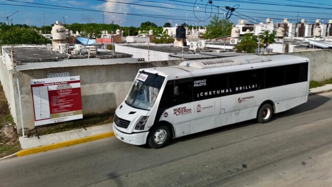 IMOVEQROO presenta la nueva Ruta Sian Ka’an en Chetumal del proyecto piloto “Tu Ruta Chetumal