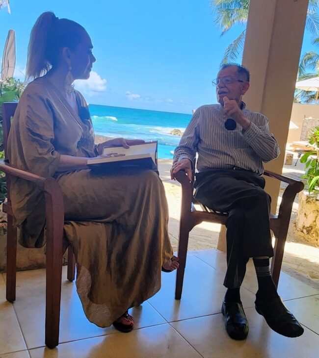 Encuentro de Talina González y Lima Zuno en Isla Mujeres