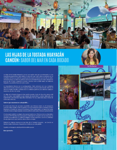 Las Hijas de la Tostada Huayacán Cancún: sabor del mar en cada bocado