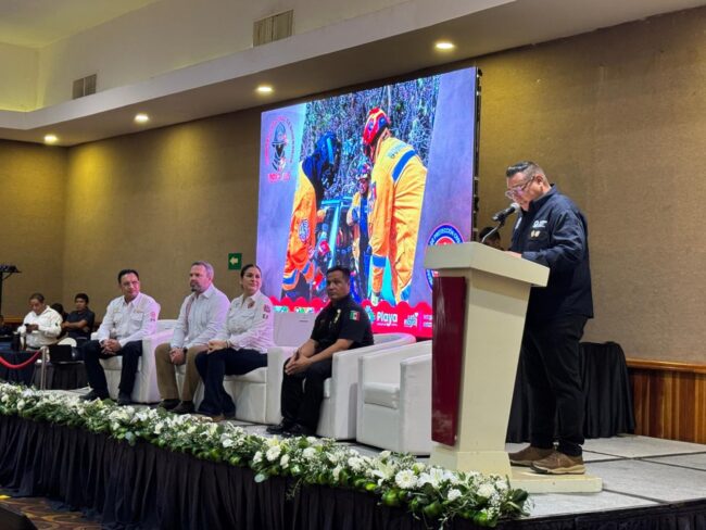 El Mega Congreso Nacional de Bomberos 2025 en Playa del Carmen fortalece la capacitación y seguridad con apoyo de la Secretaría de Protección Civil COEPROC.