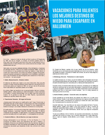 Vacaciones para valientes / Los mejores destinos de miedo para escaparte en Halloween