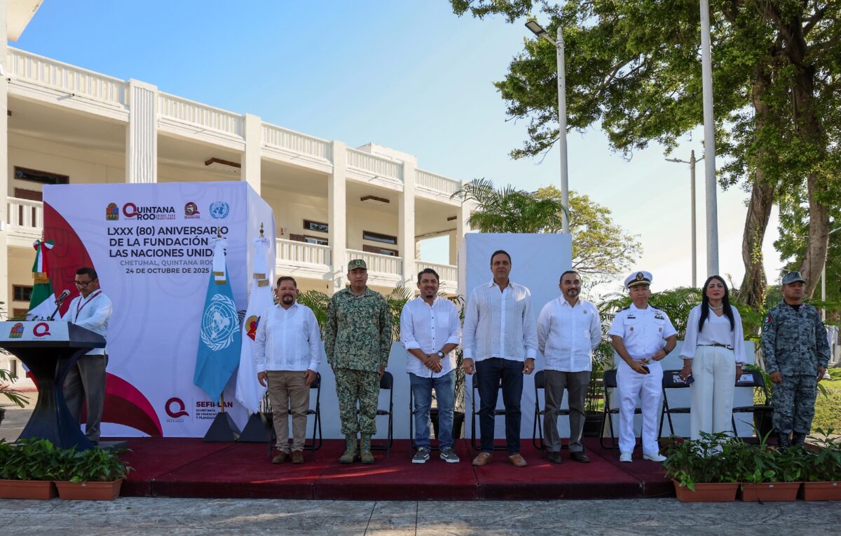 Conmemoración del 80 Aniversario de la ONU en Chetumal Conmemoración del 80 Aniversario de la ONU en Chetumal