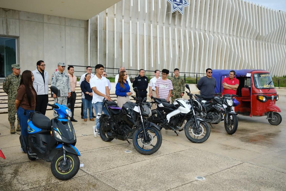 Mara Lezama entrega vehículos recuperados a sus legítimos Mara Lezama entrega vehículos recuperados a sus legítimos