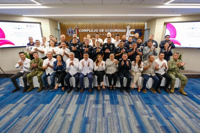 Quintana Roo lidera con el Informe Policial Móvil (IPH) al conectarse con Plataforma México, informó la gobernadora Mara Lezama