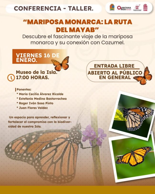 Conferencia-taller Mariposa Monarca la Ruta del Mayab FPMC