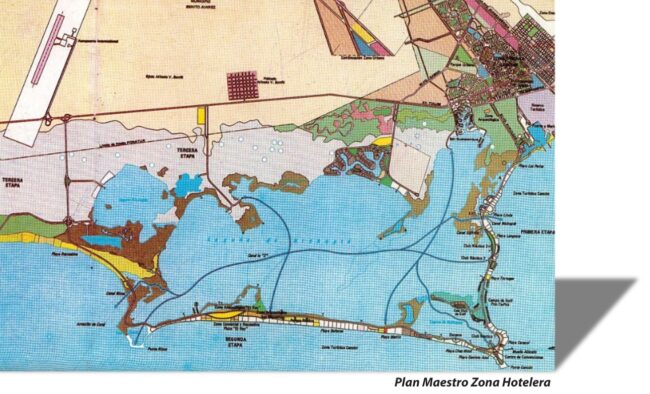 Creación de un proyecto plan maestro zona hotelera desarrollo turístico Cancún