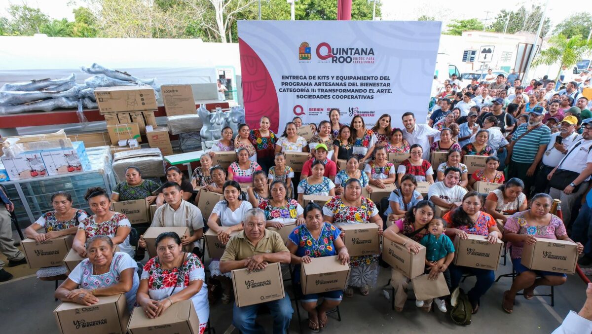 Equipamiento a artesanas en X-Pichil