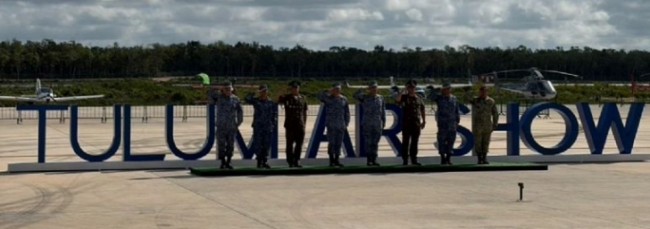 participaron representantes de la Fuerza Aérea Mexicana y NASCAR seguridad y operación del evento en Tulum 