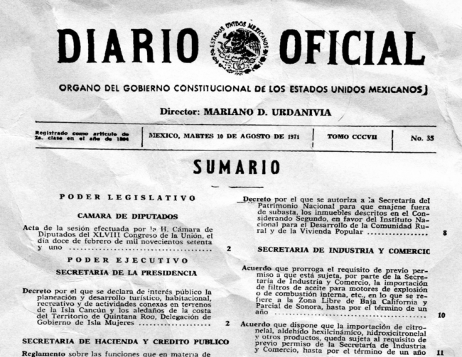 futuro estratégico y económico del Caribe mexicano Cancún decisiones de Estado y una visión estratégica en los 60 y 80.