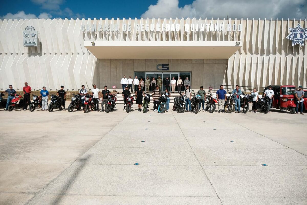 Recuperación de 24 vehículos robados en Cancún