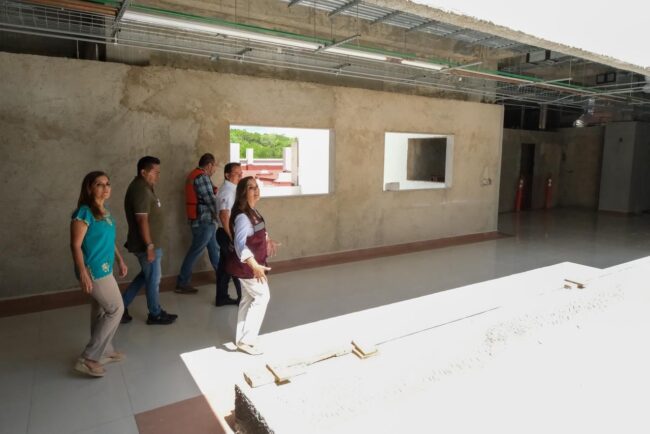 Nuevo Hospital General de Felipe Carrillo Puerto avanza y podría inaugurarse este año, informó Mara Lezama junto al IMSS-Bienestar.