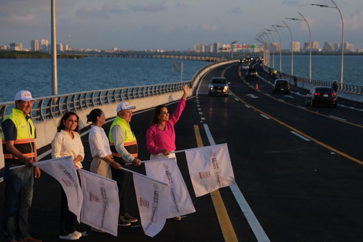 Puente Vehicular Nichupté abrió hoy en Cancún