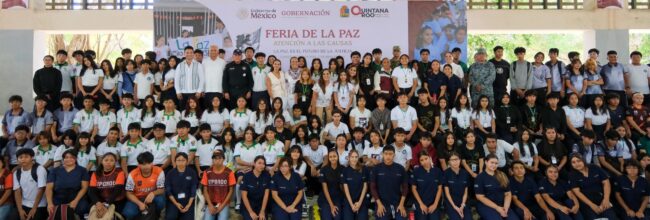 Primera Feria de la Paz en Villas Otoch reúne a Mara Lezama y Rocío García para acercar servicios gratuitos y fortalecer el bienestar social.