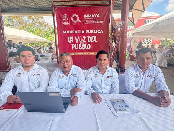 La Voz del Pueblo en Bacalar reunió a Mara Lezama e INMAYA en una audiencia pública con 976 atenciones directas y apoyos sociales.