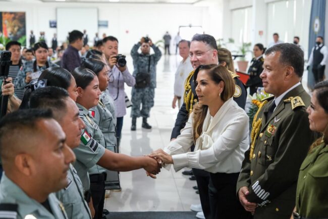 Mara Lezama encabezó el 7° aniversario de la Guardia Nacional en Quintana Roo y reconoció su labor para fortalecer la seguridad y la paz.
