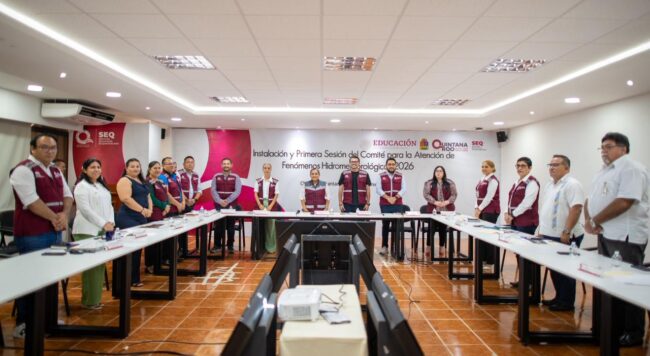 Comité para la Atención de Fenómenos Hidrometeorológicos refugios anticiclónicos temporada de ciclones protección escolar educación Quintana Roo prevención de huracanes SEQ