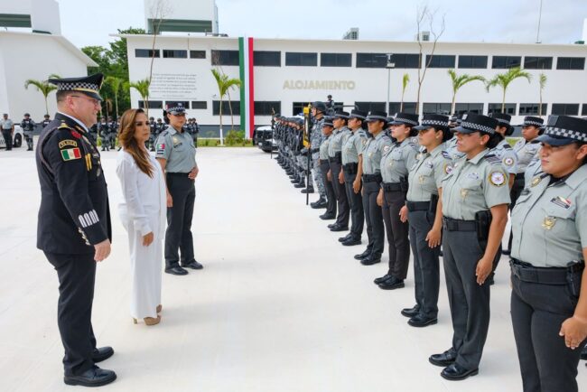 Inauguran Mara Lezama y Guardia Nacional nuevas instalaciones de la Coordinación General de Seguridad para protección del Tren Maya