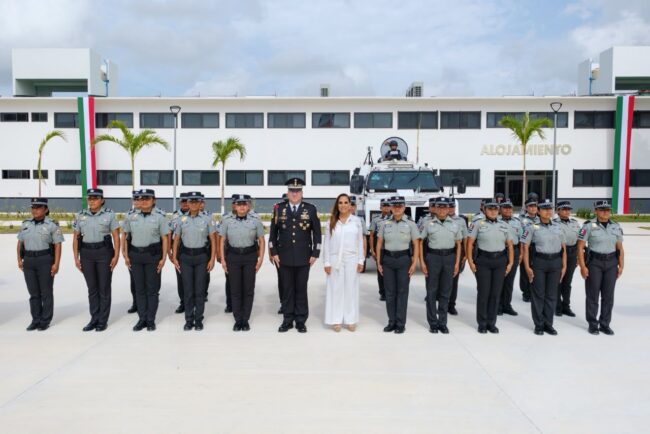 Inauguran Mara Lezama nuevas instalaciones de la guardia nacional