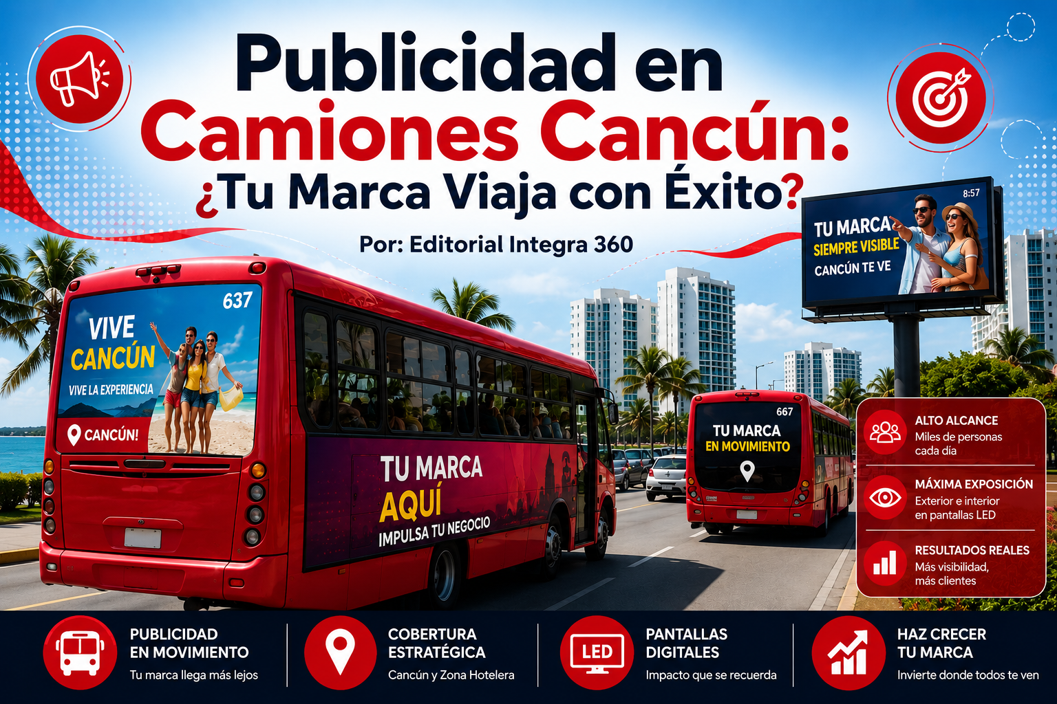 Publicidad en Camiones Cancún: ¿Tu Marca Viaja con Éxito?
