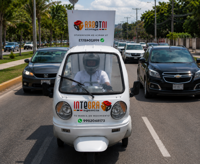 publicidad en movimiento Cancún