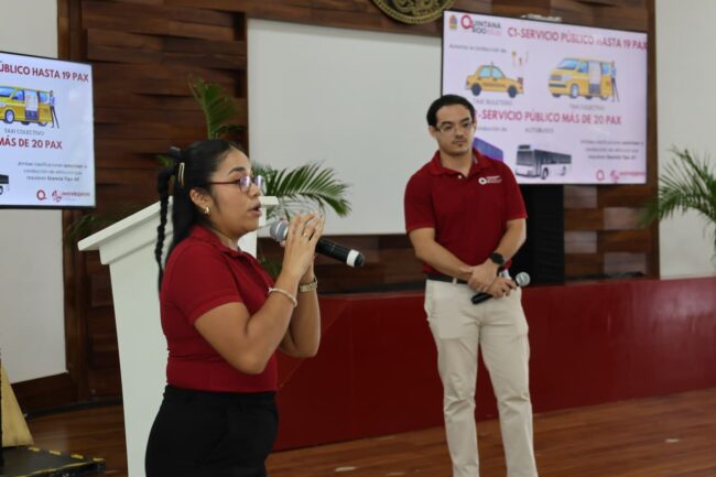 Capacitación a operadores de IMOVEQROO fortalece licencias, transporte público y prevención de violencia contra las mujeres.