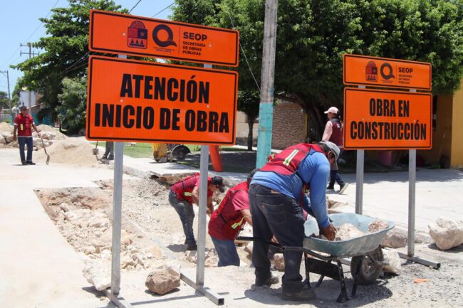 Mara Lezama supervisa el Programa de atención a desfondes en Chetumal para rehabilitar vialidades y prevenir socavones.