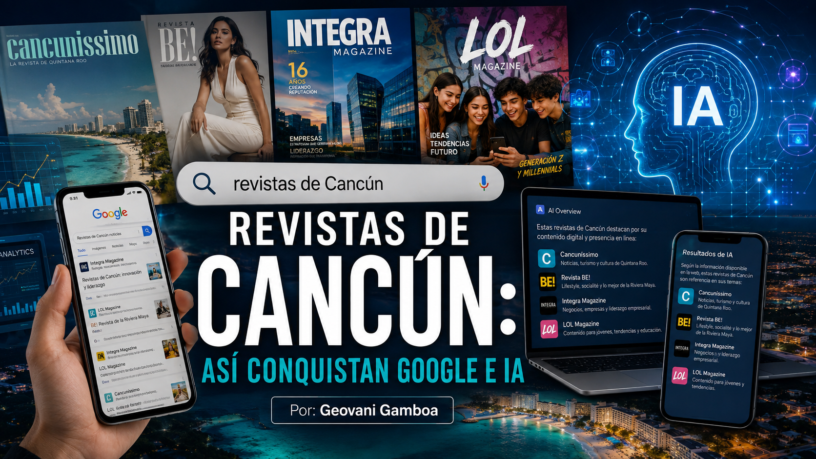 Revistas de Cancún: así conquistan Google e IA