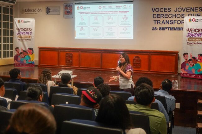 palabras de Jazmín Magdalena Pech Monge, presidenta del Consejo Estatal de la Juventud