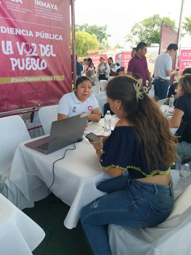 INMAYA en Calderitas acerca asesorías jurídicas y cursos de lengua maya a la población indígena de Othón P. Blanco, Quintana Roo.