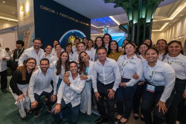 La gobernadora Mara Lezama anuncia un incremento del 20% en la promoción turística de Quintana Roo y una nueva ruta aérea entre Milán y Cozumel durante el Cancún Travel Mart 2026.