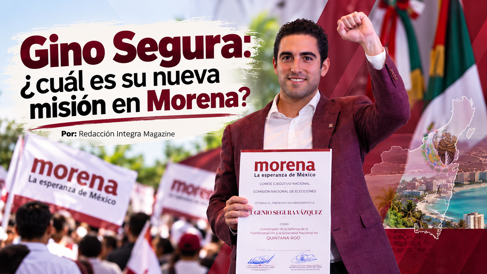 Gino Segura: ¿cuál es su nueva misión en Morena? Gino Segura: ¿cuál es su nueva misión en Morena?