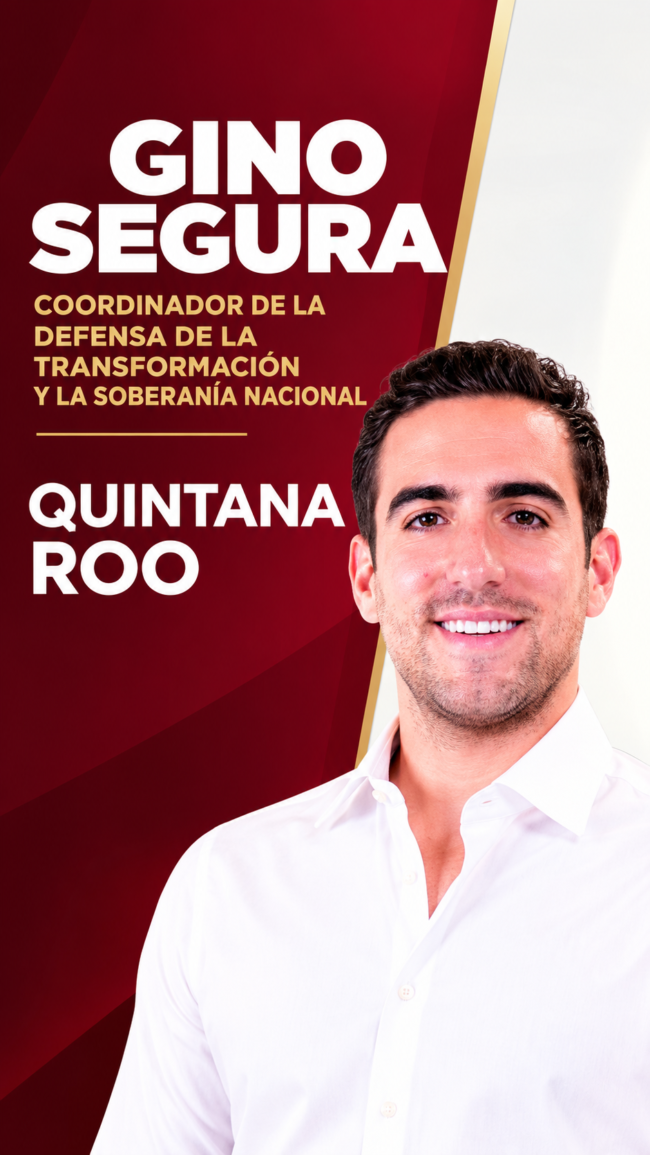 Gino Segura en Morena: conoce su nueva misión, el fortalecimiento territorial del movieminto en Quintana Roo