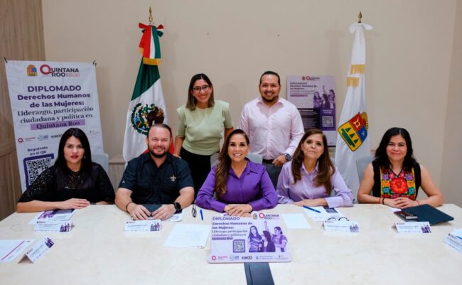 Mara Lezama invita al diplomado para mujeres en Quintana Roo: formación virtual en liderazgo y derechos humanos con 65 becas completas.